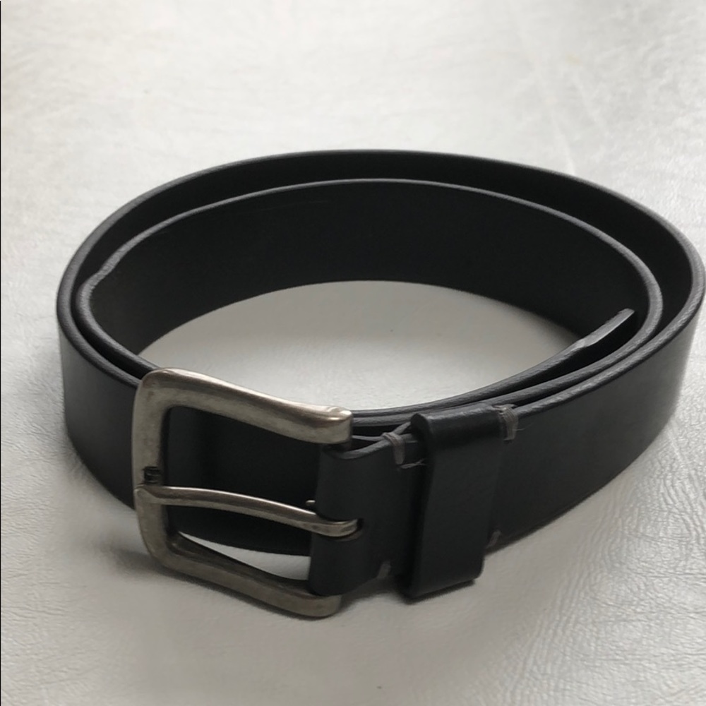 Tallia Black Genuine Leather Belt. Size 36